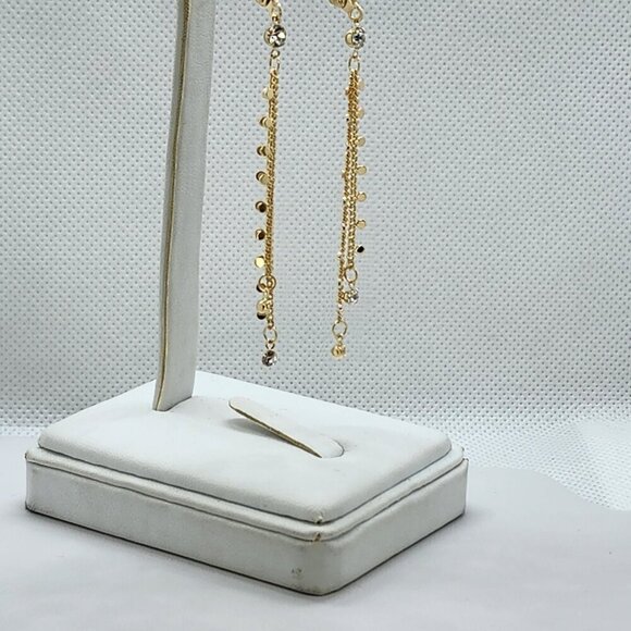 Brand New Brazilian 18k Gold Filled Beaded Gemstone Earrings - Picture 3 of 5